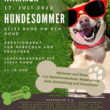 Hammer Hundesommer 2022 mit Kreativmarkt