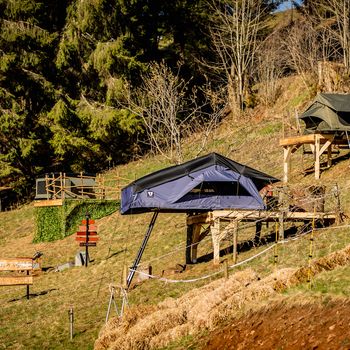 Dachzeltabenteuer für dich und deinen Vierbeiner im DACHZELT DORF